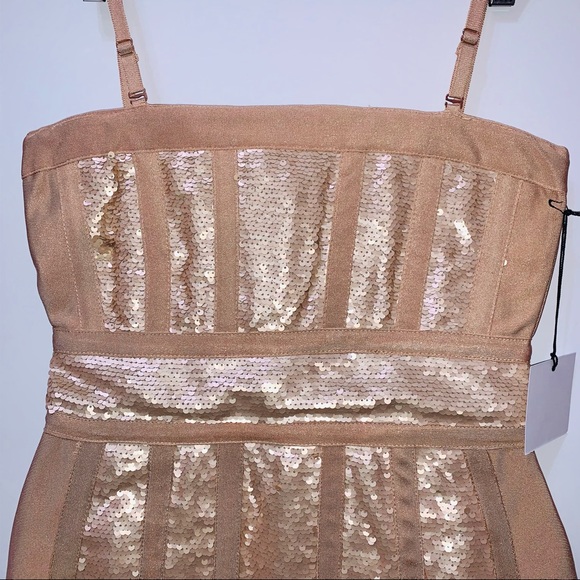 by the way. Shaya Sequin Bandage Dress in Nude - Picture 5 of 6